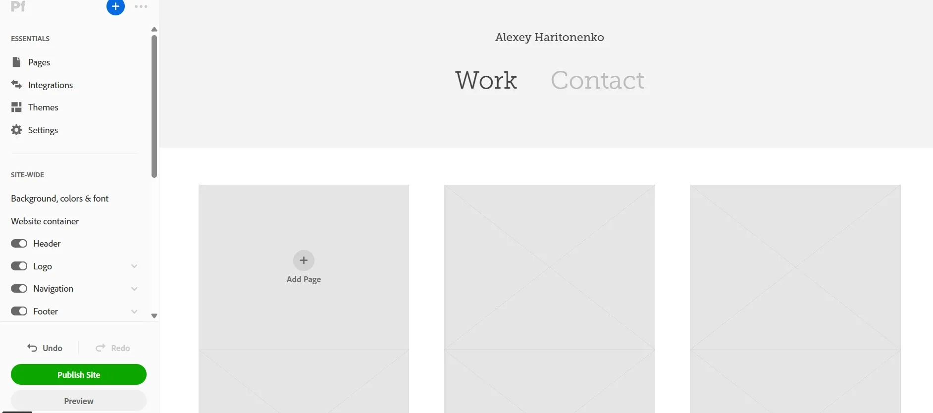 Adobe Portfolio