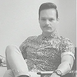 Malwin with mustache