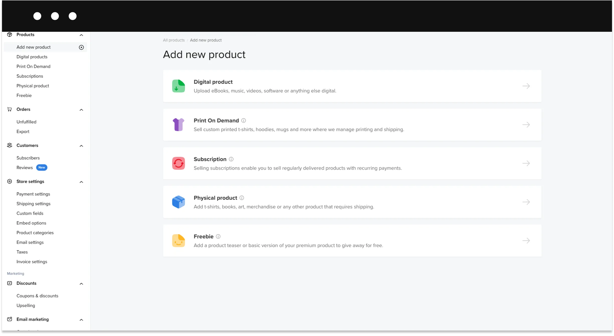 Add a product