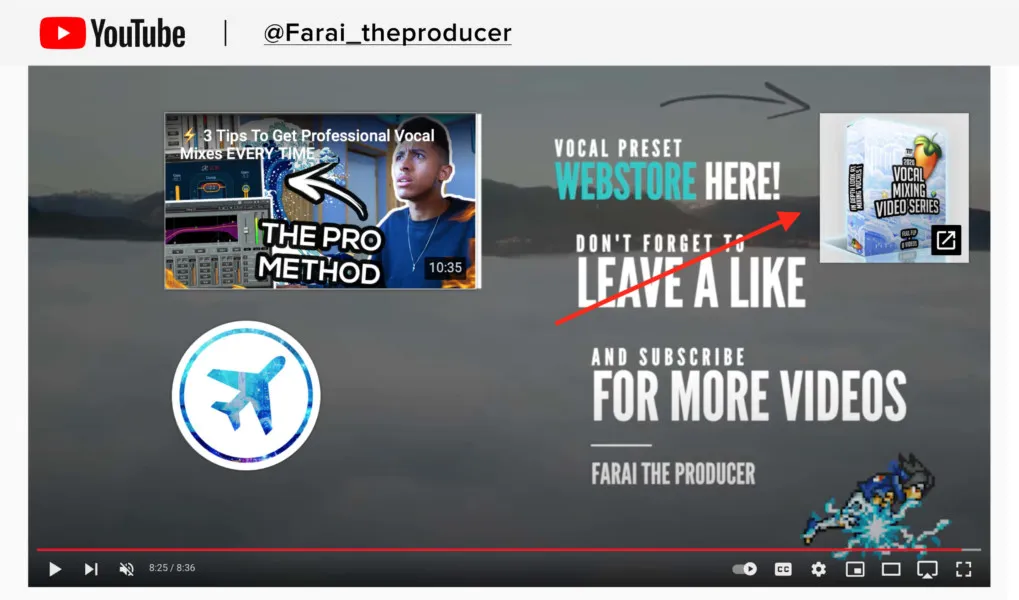 Add link to a YouTube end screen