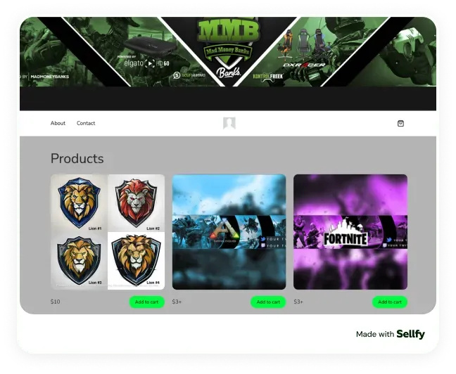 Banner store example
