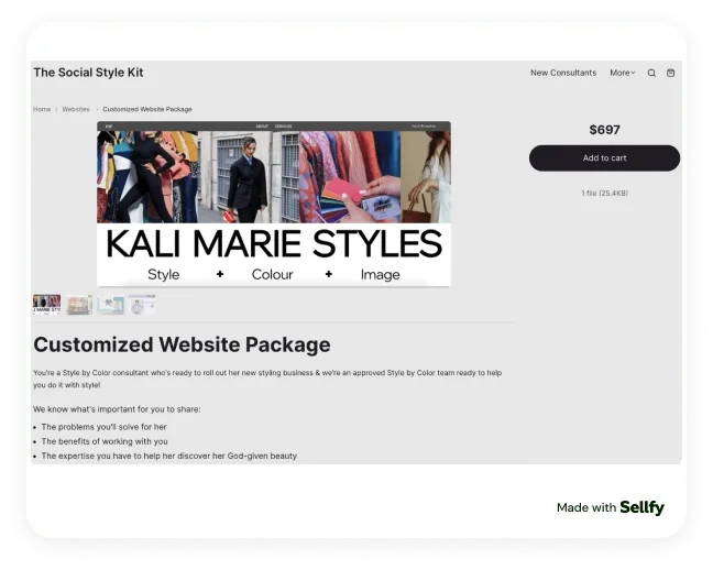 Custmized website package