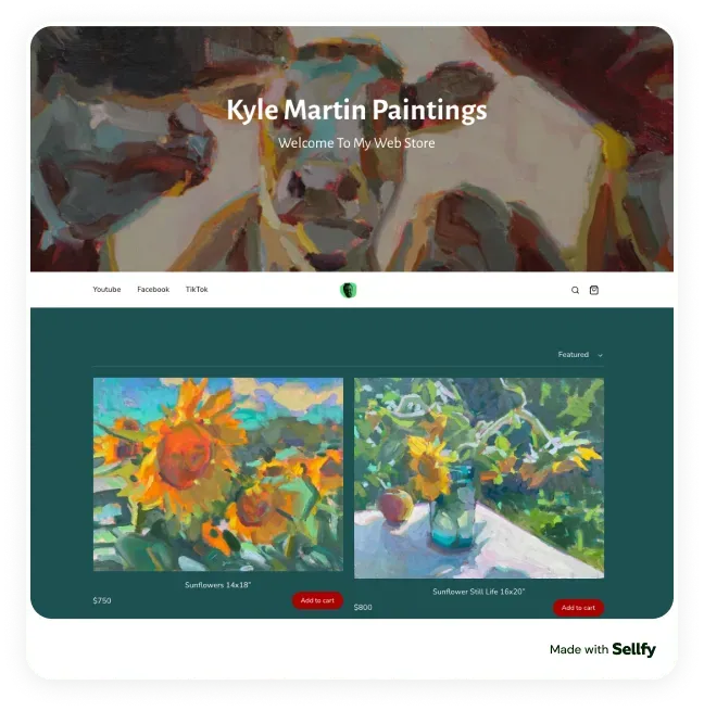Digital art store example