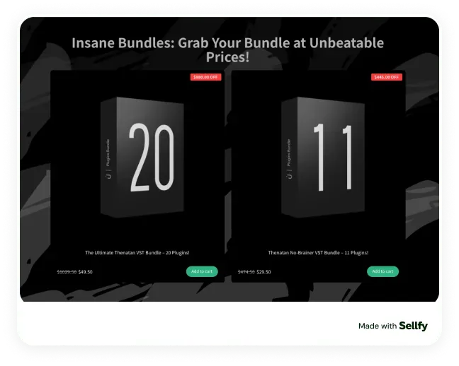 Digital bundle example