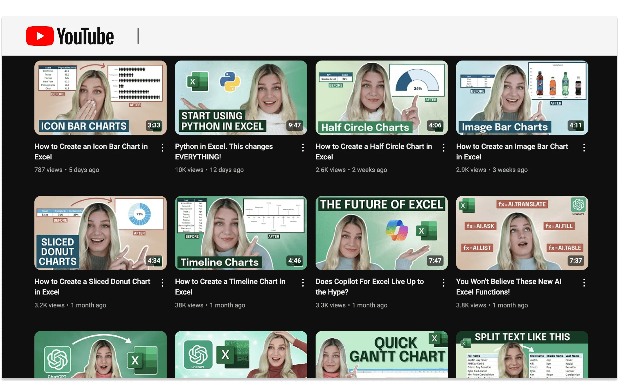 Excel dictionary youtube
