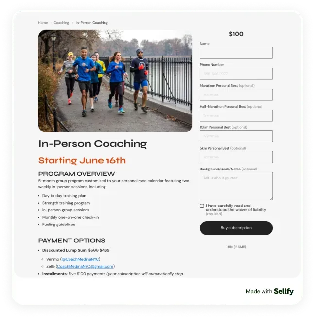 Inperson coaching