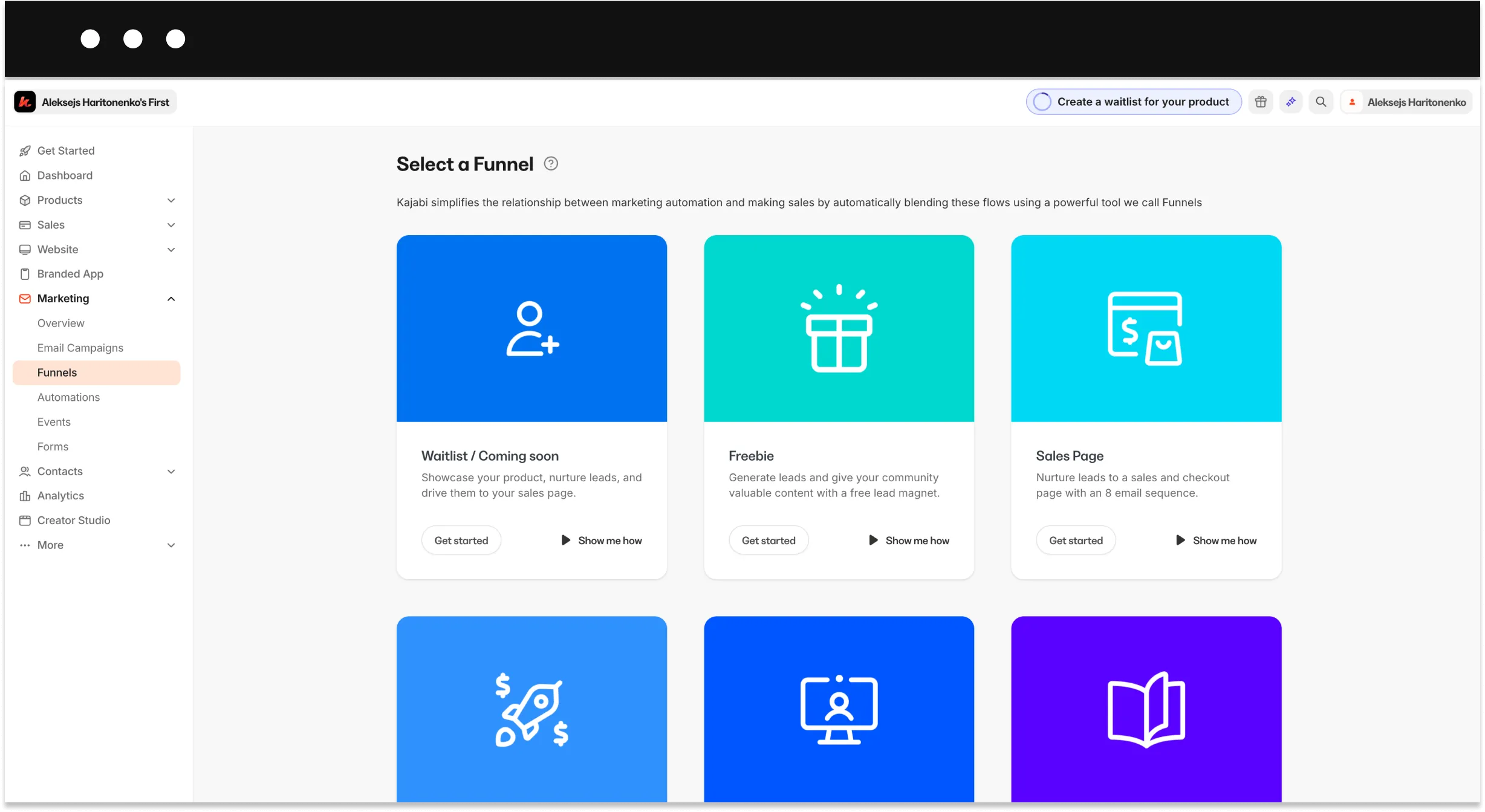 Kajabi sales funnels