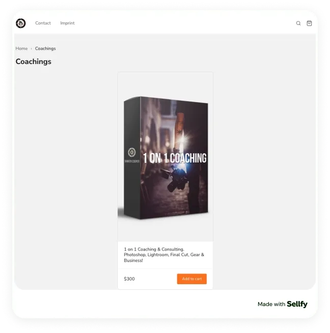 Lightroom 1-1 coaching