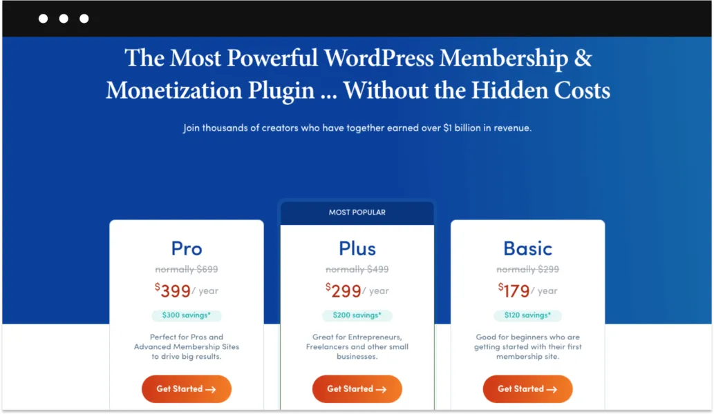 Memberpress pricing