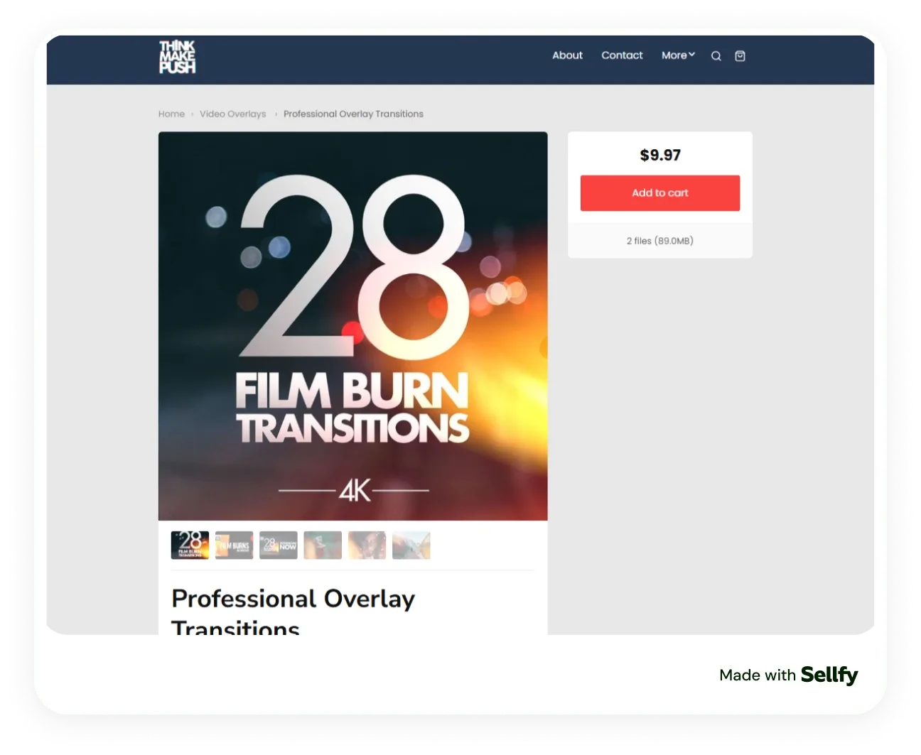 Overlay transitions