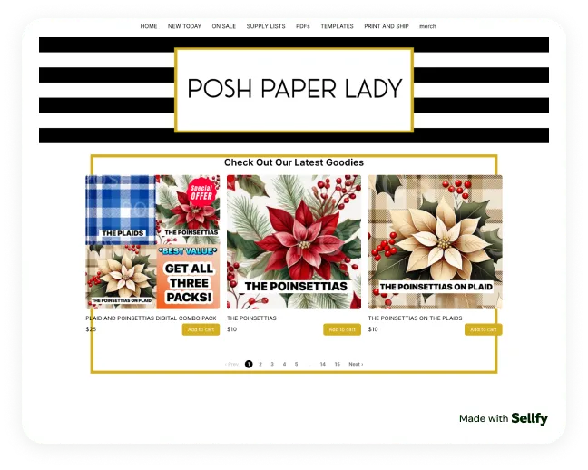 Posh Paper Lady store