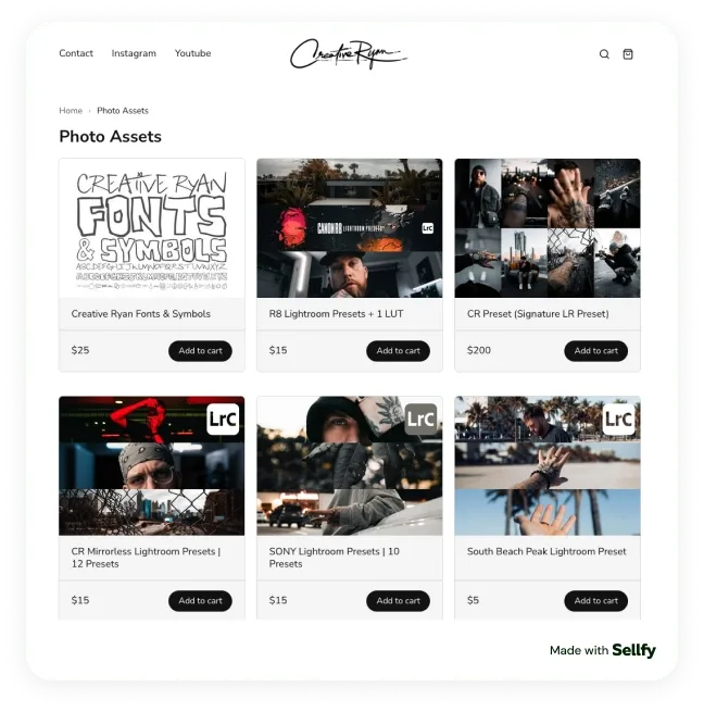 Preset store example