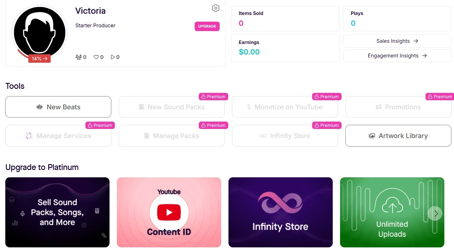 Airbit dashboard