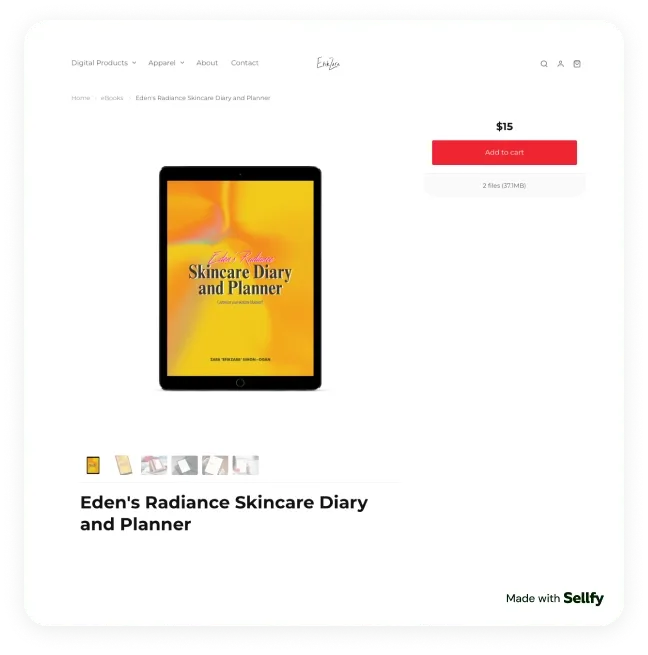 Sell digital planners