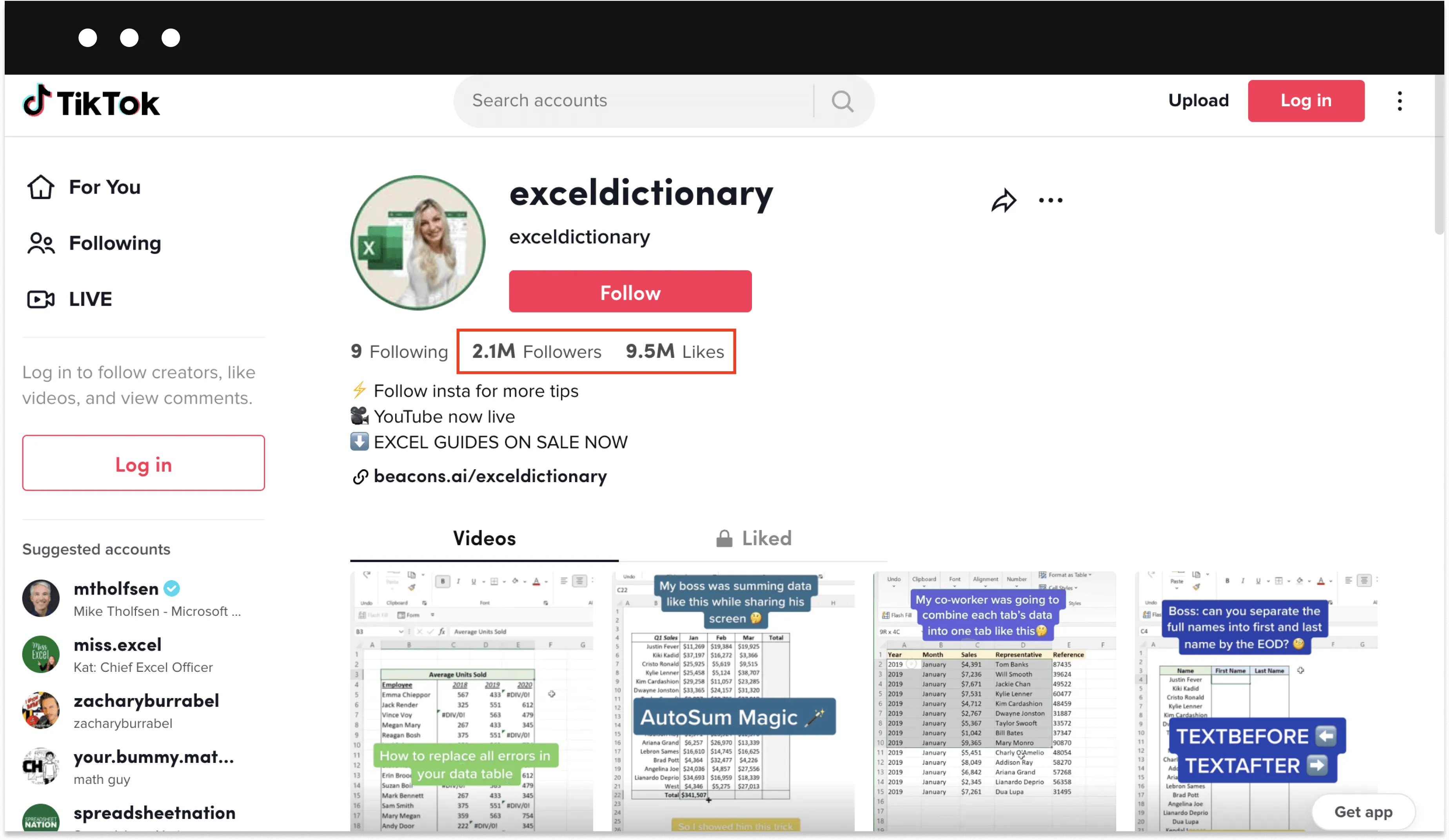 Sellfy creator — Excel Dictionary