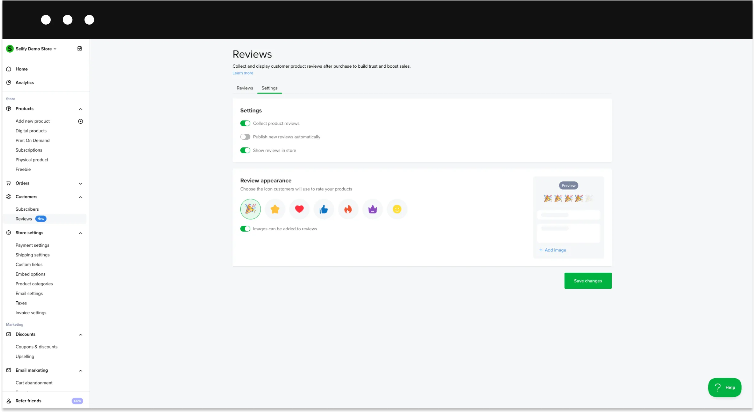 Sellfy customer reviews