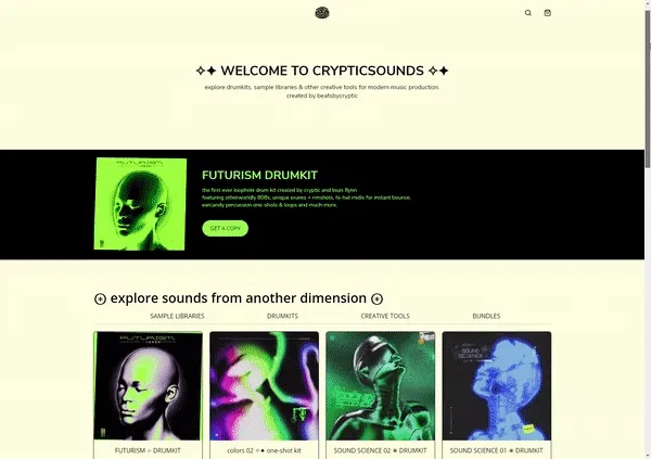 Criptyicsounds Sellfy-Shop