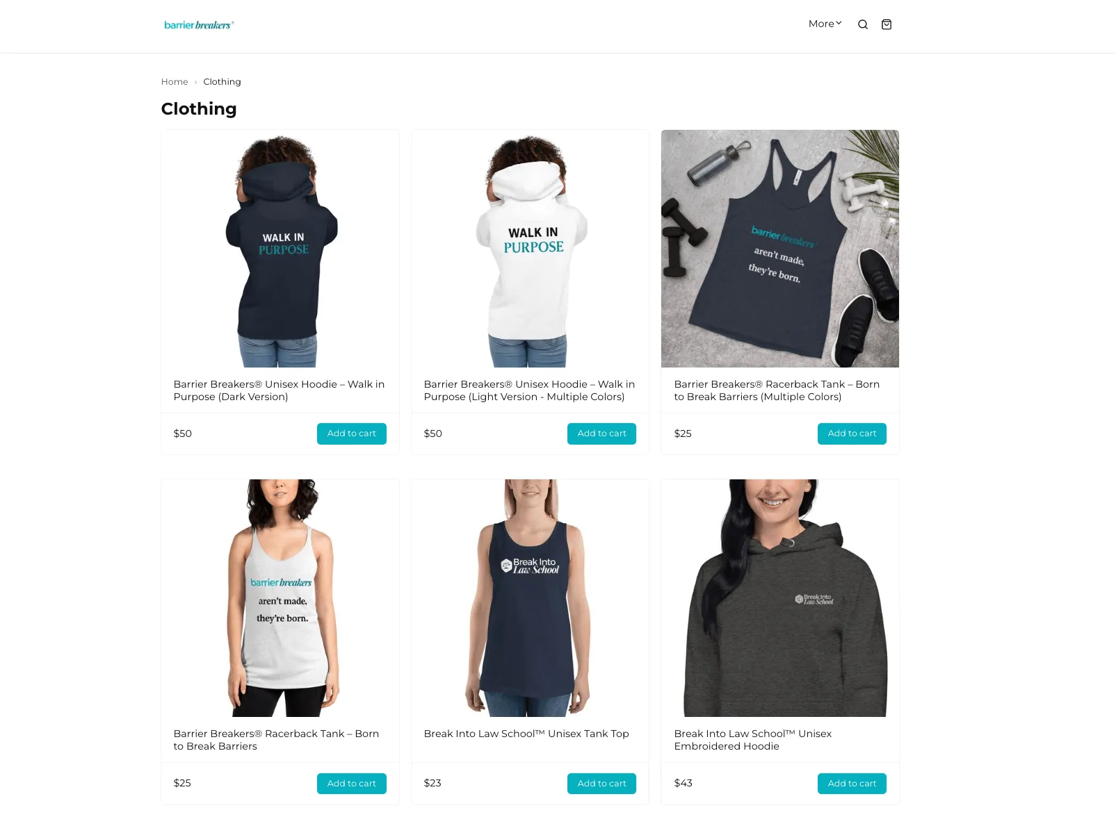 Selling merch online