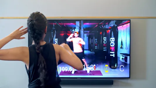 One of BoxFit's Live workouts
