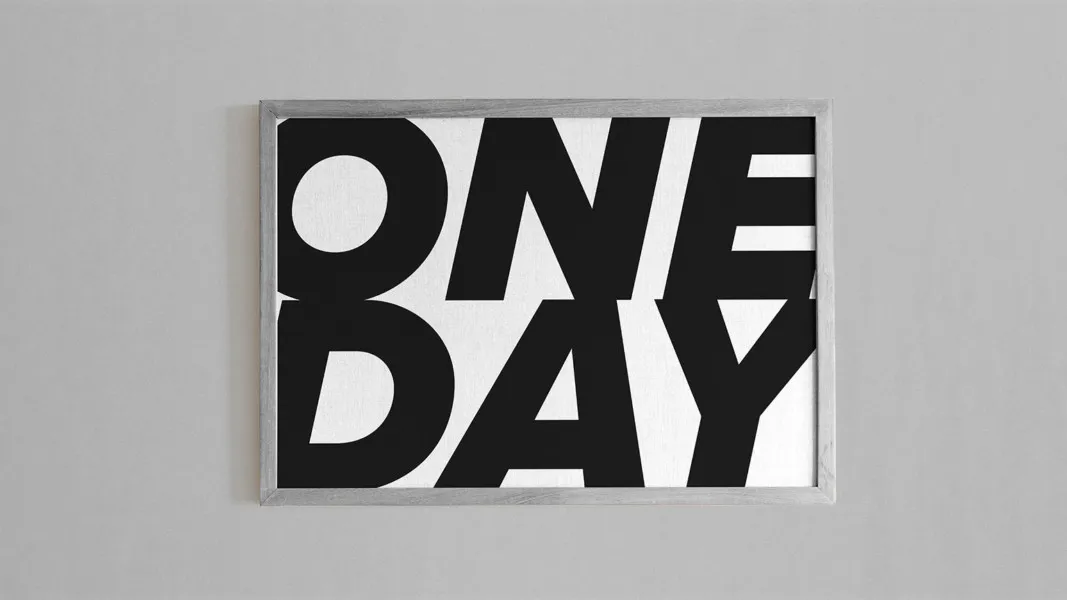 Typography design poster