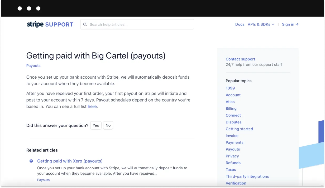 big cartel payouts