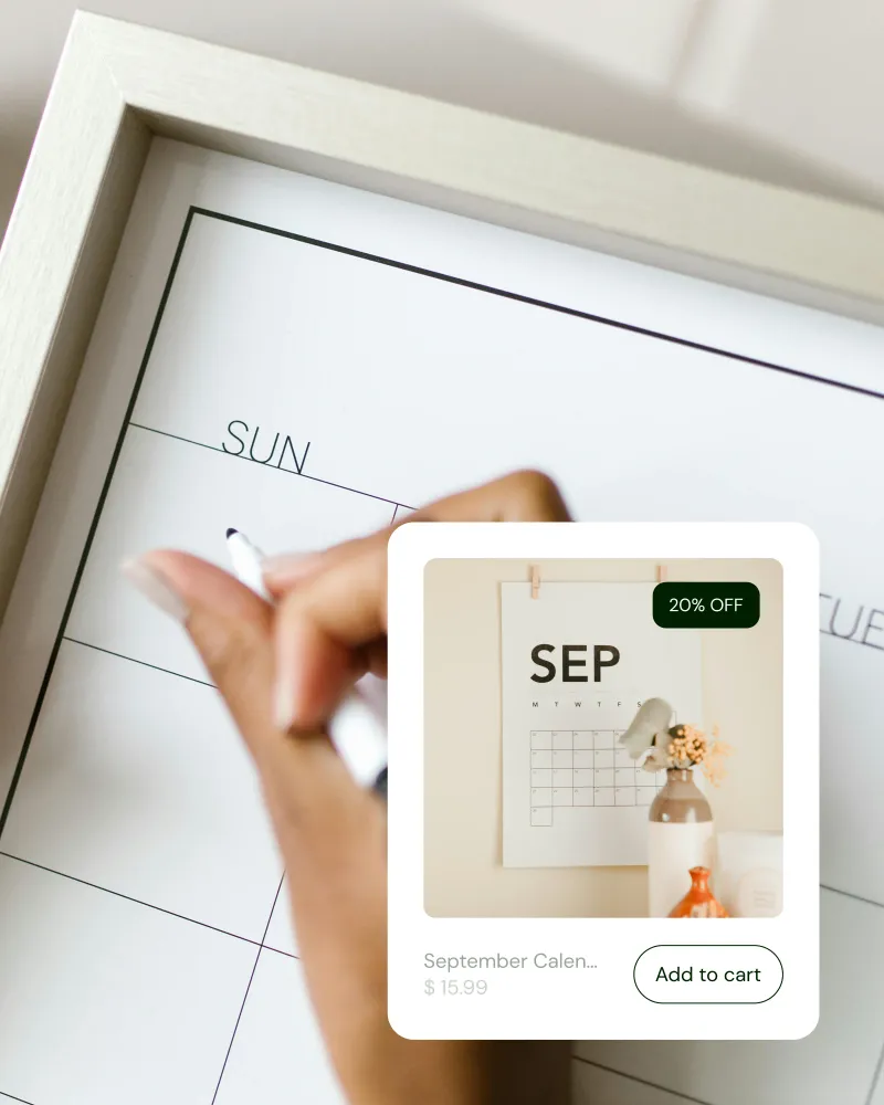 Sell calendars online