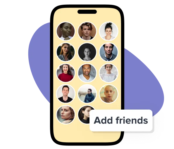 Adding friends to Sellfy from a phone