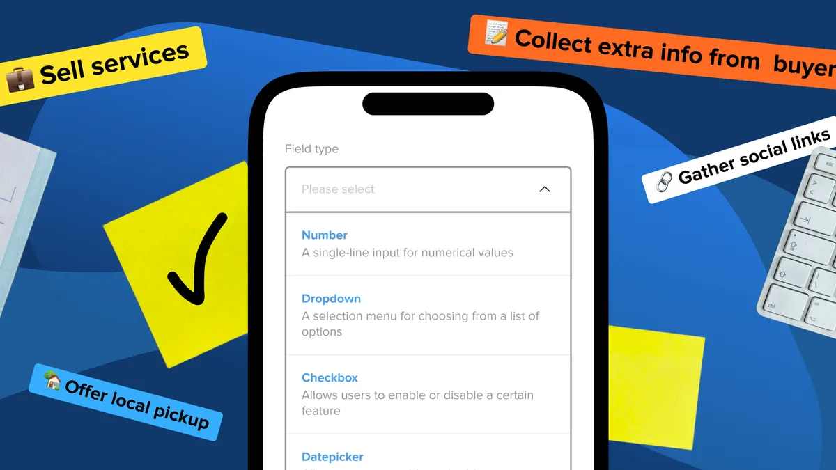Store settings updates: introducing custom fields