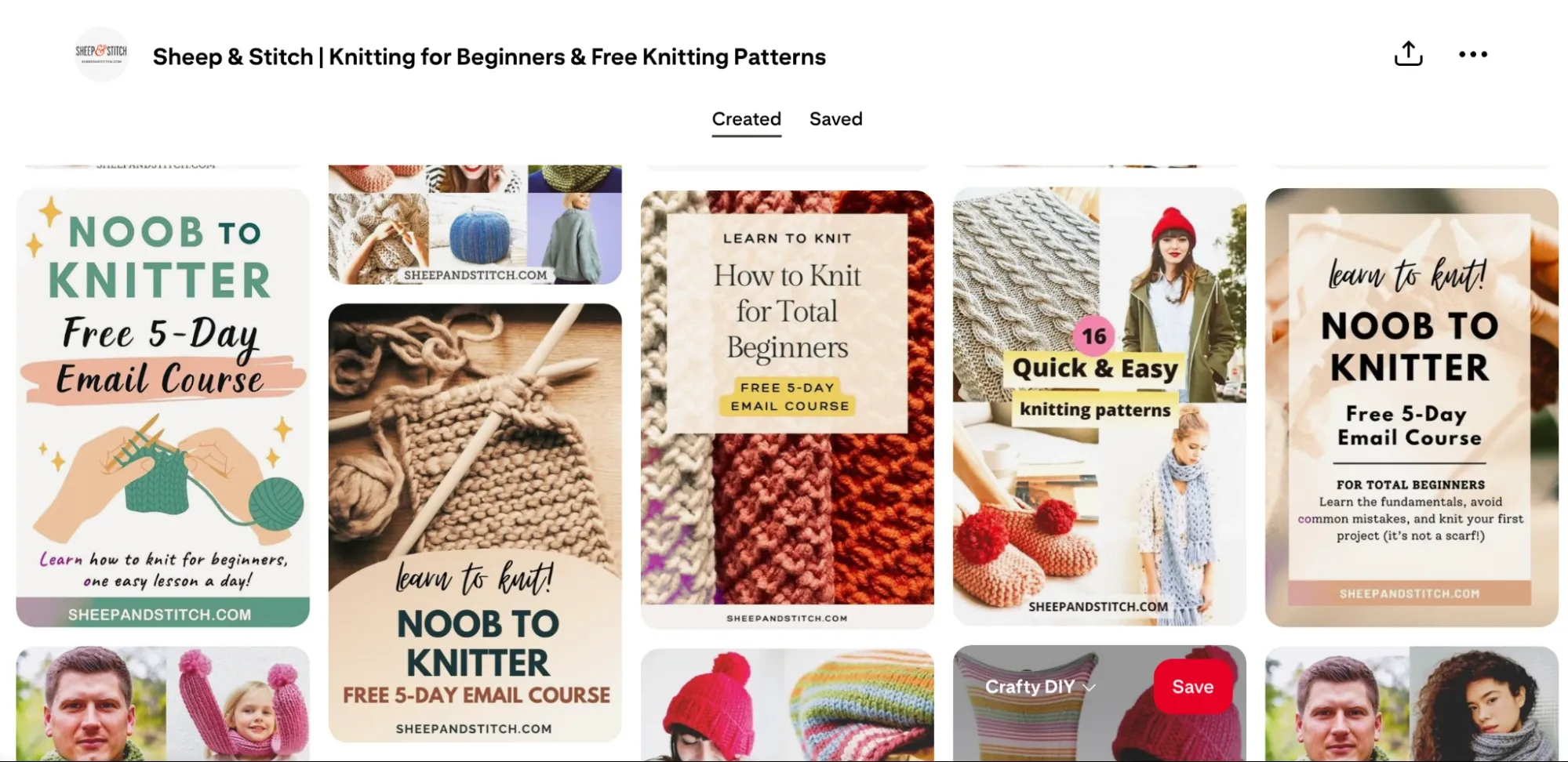 Some of Davina's pins on Pinterest