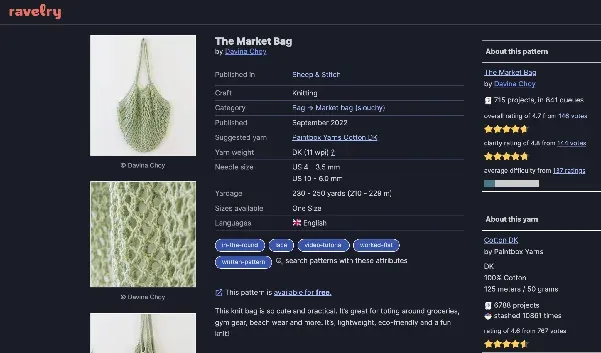 One of Davina's free designs on Ravelry