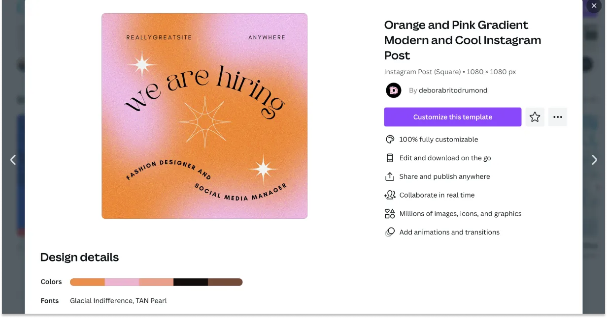 design your canva template