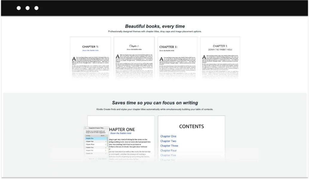 eBook creator software - Kindle Create