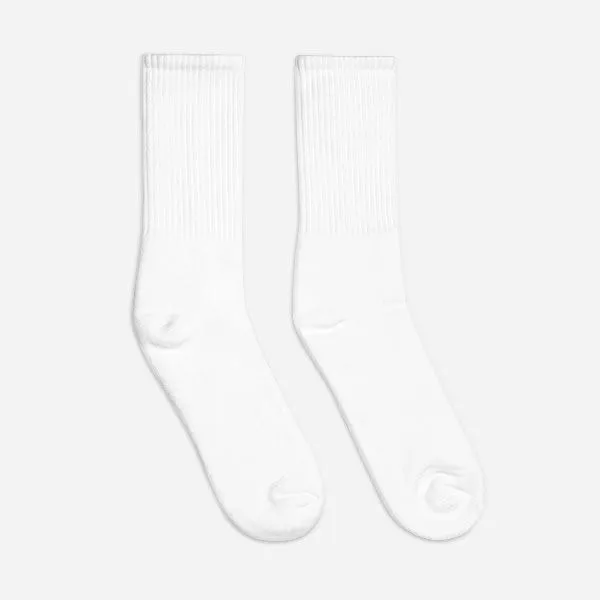 Embroidered Crew Socks | SOCCO SC200