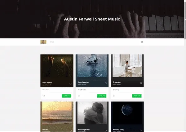 Austin's Sellfy store - [Austin Farwell Sheet Music](https://austin-s-sheet-music-store.sellfy.store/)