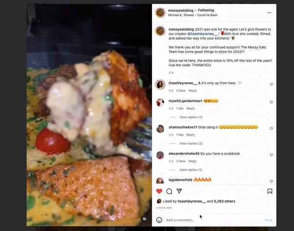 Recap of 2021 on Ashley's IG food blog [@messyeatsblog](https://www.instagram.com/messyeatsblog/)