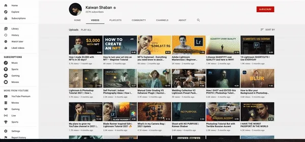 [Kaiwans YouTube-Kanal](https://www.youtube.com/c/KaiwanShaban/videos)