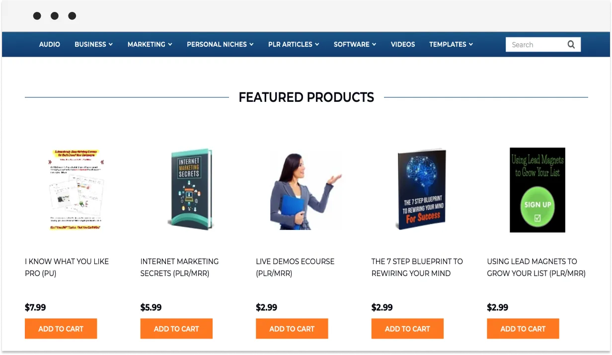 how much do plr products cost