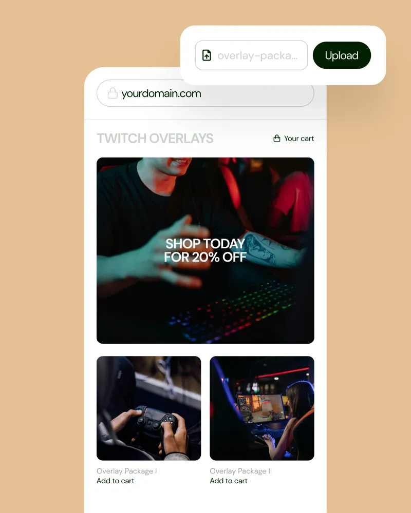 How to sell overlays online