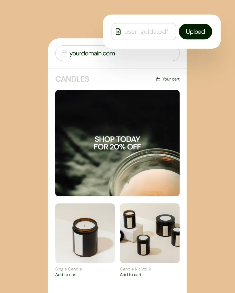 How to sell candles online