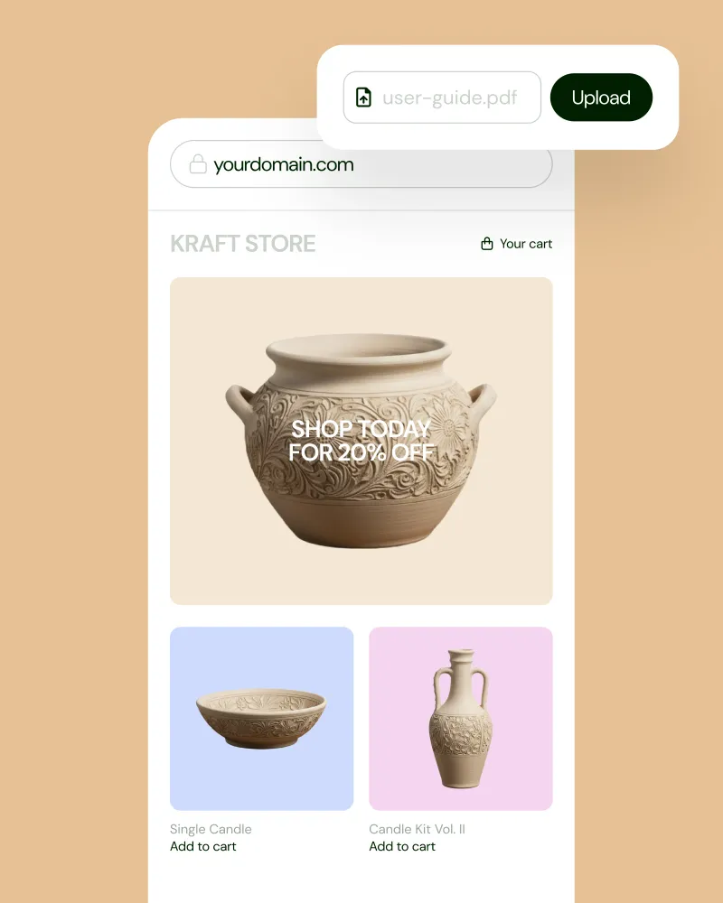 How to sell pottery online