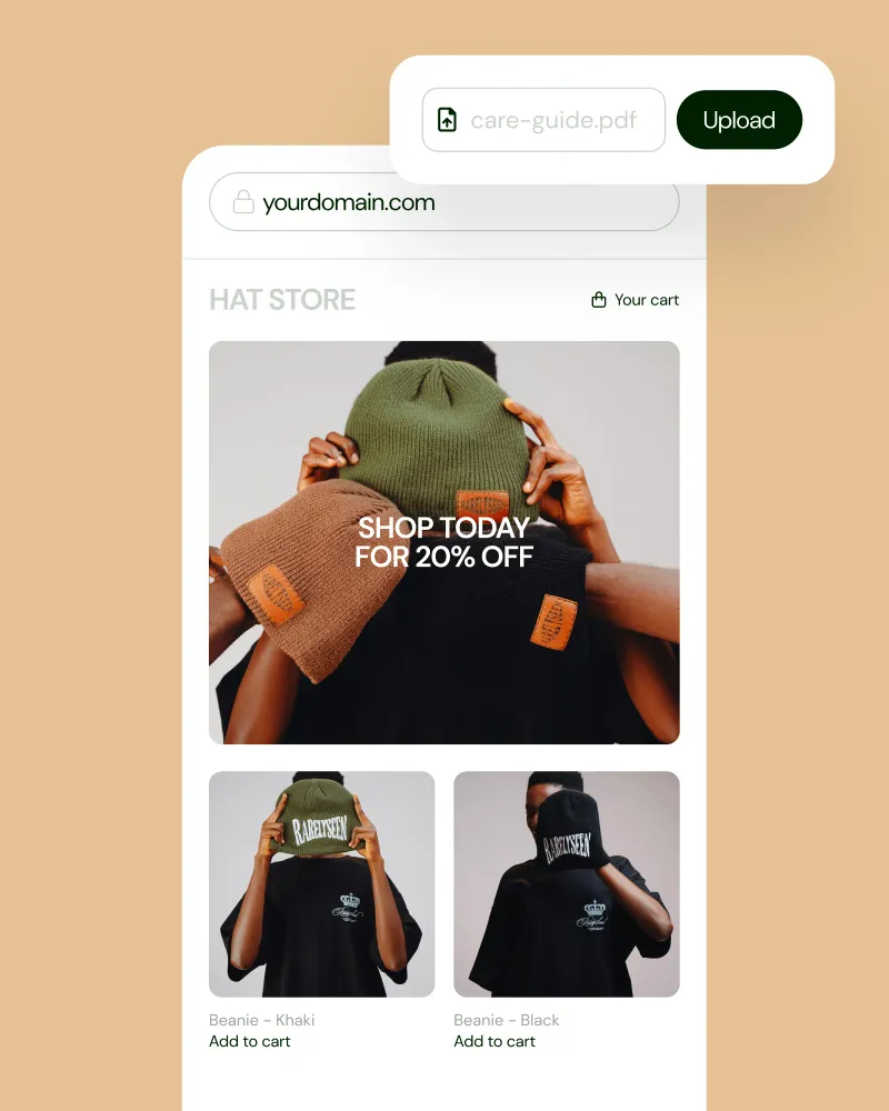 How to sell hats online