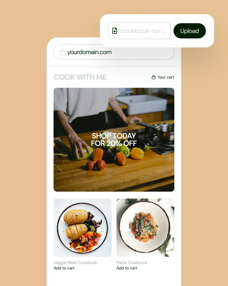 How to sell cookbooks online