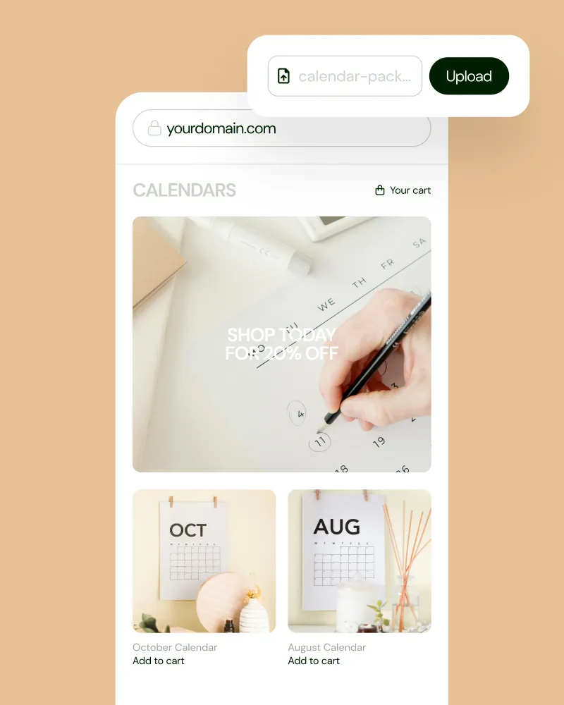How to sell calendars online