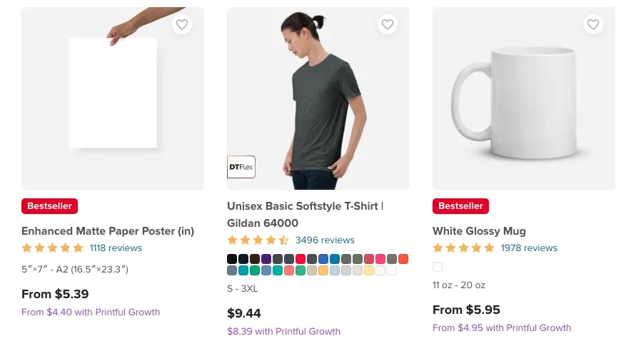 Printful products