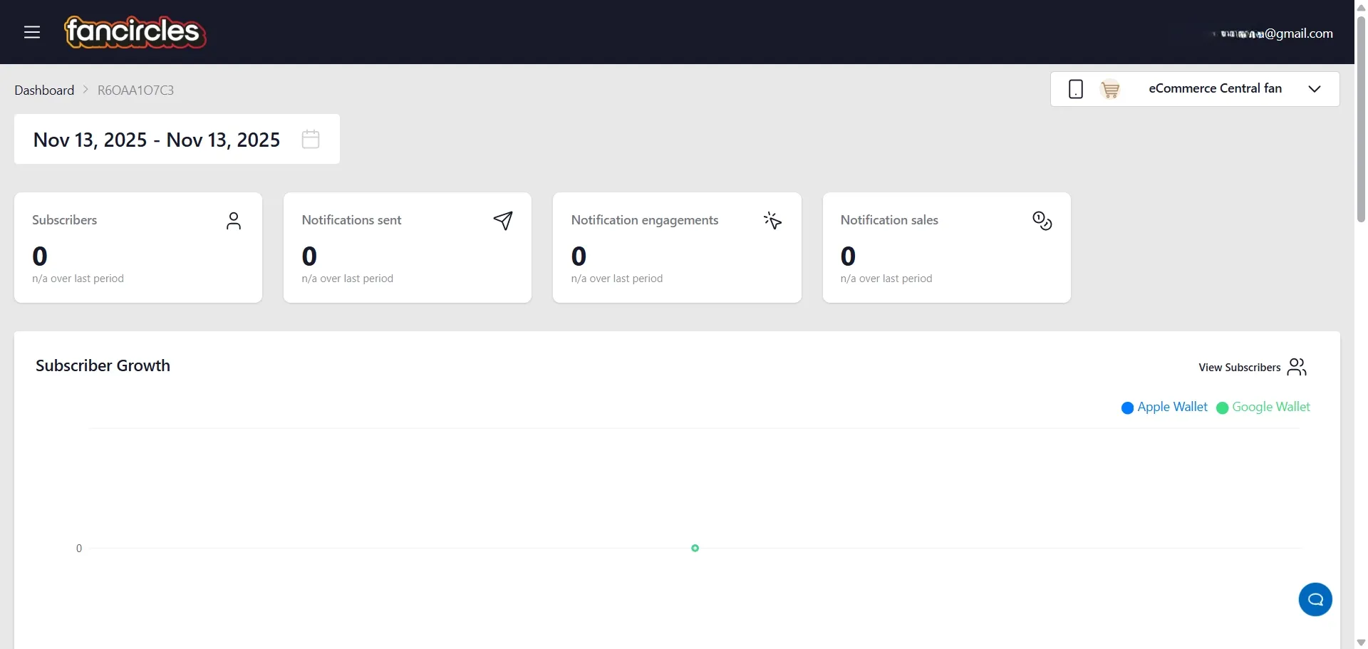 FanCircles dashboard