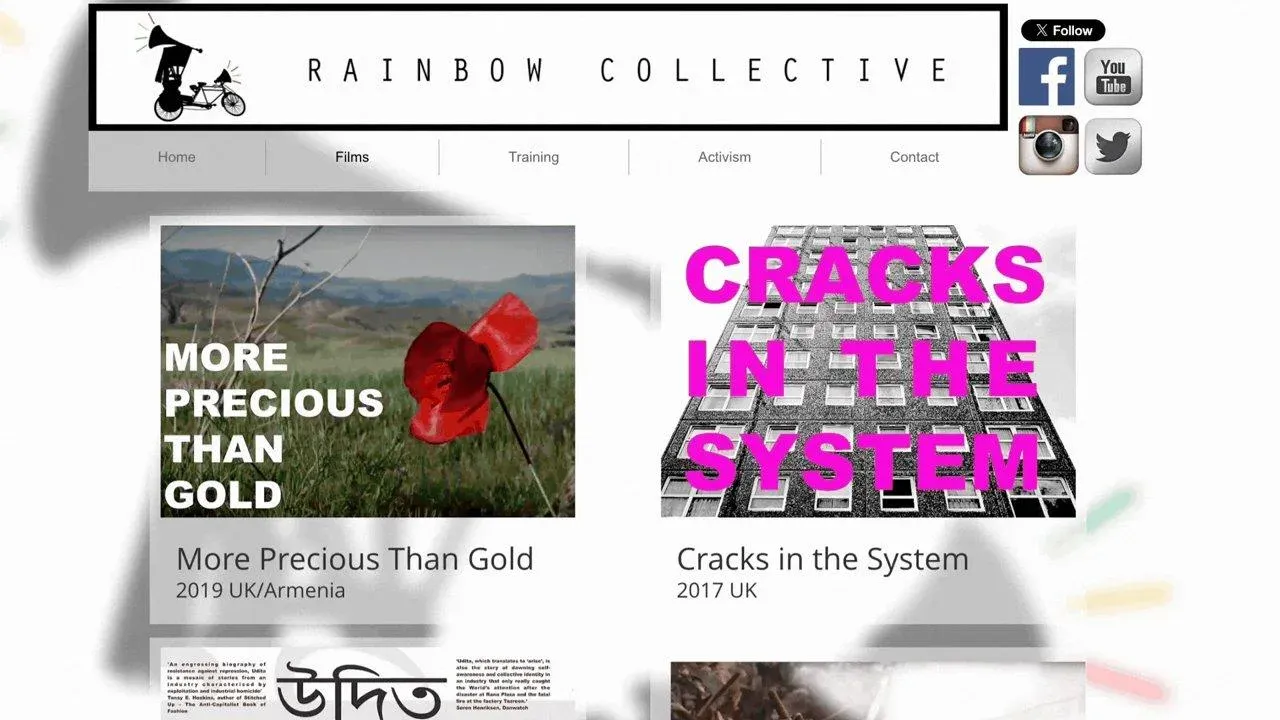 Rainbow Collective's film collection on their website
