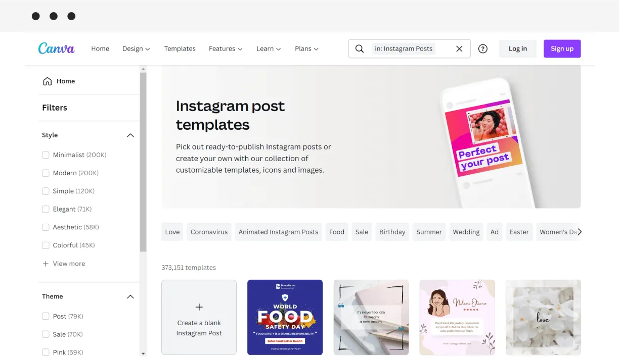instagram post templates