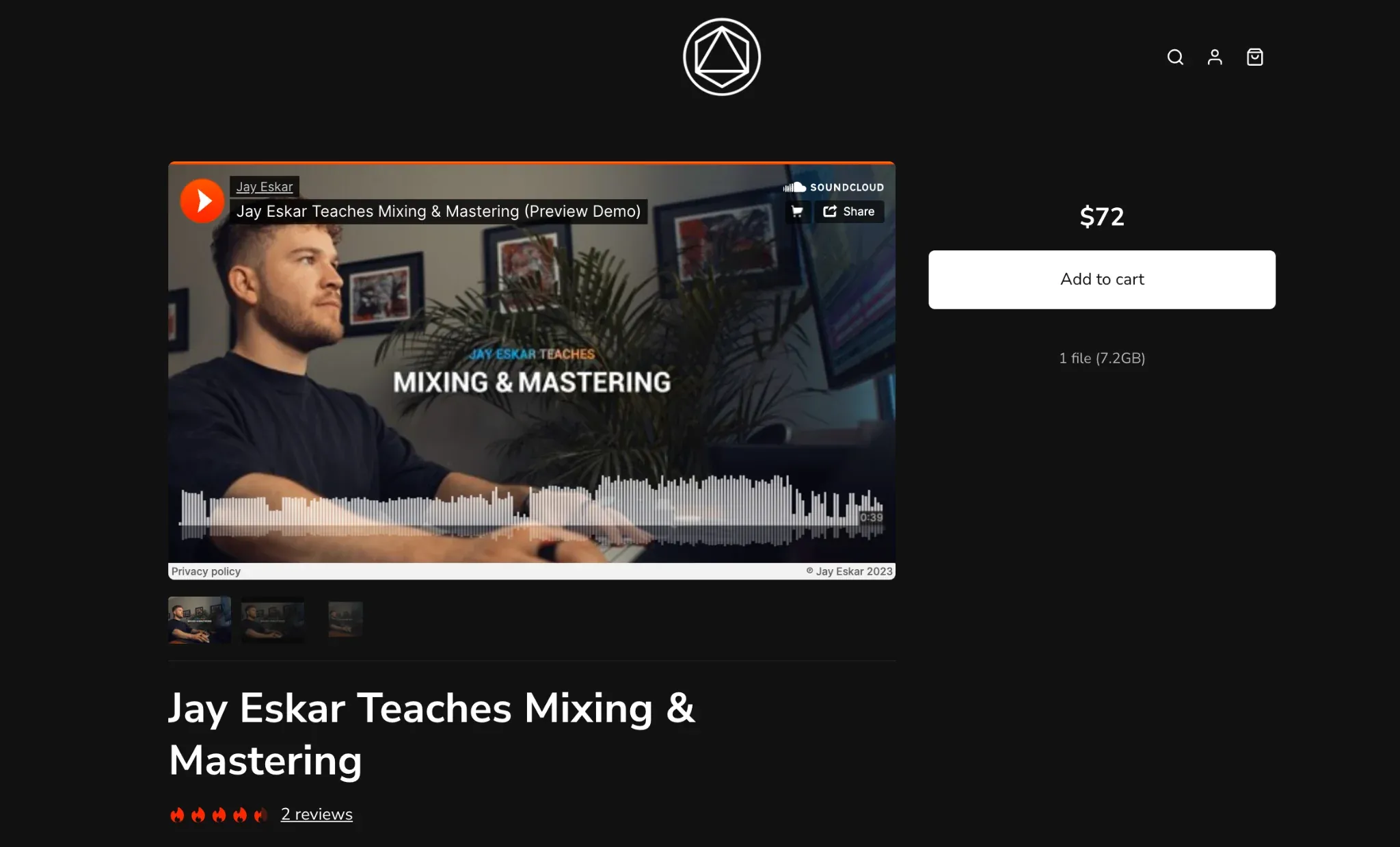 Jay's online course about mixing & mastering on his Sellfy store