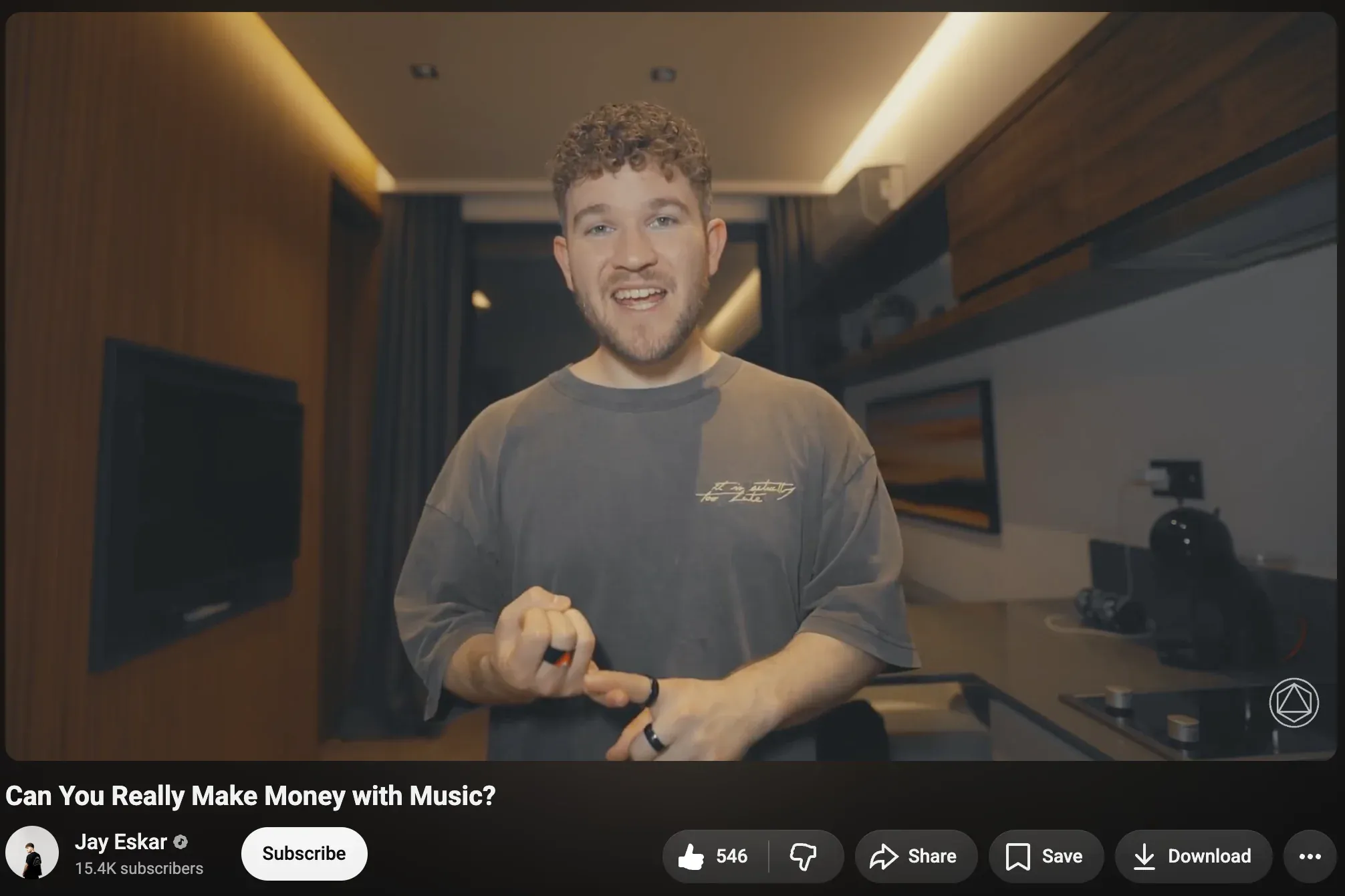Jay's YouTube video for how to make money with music