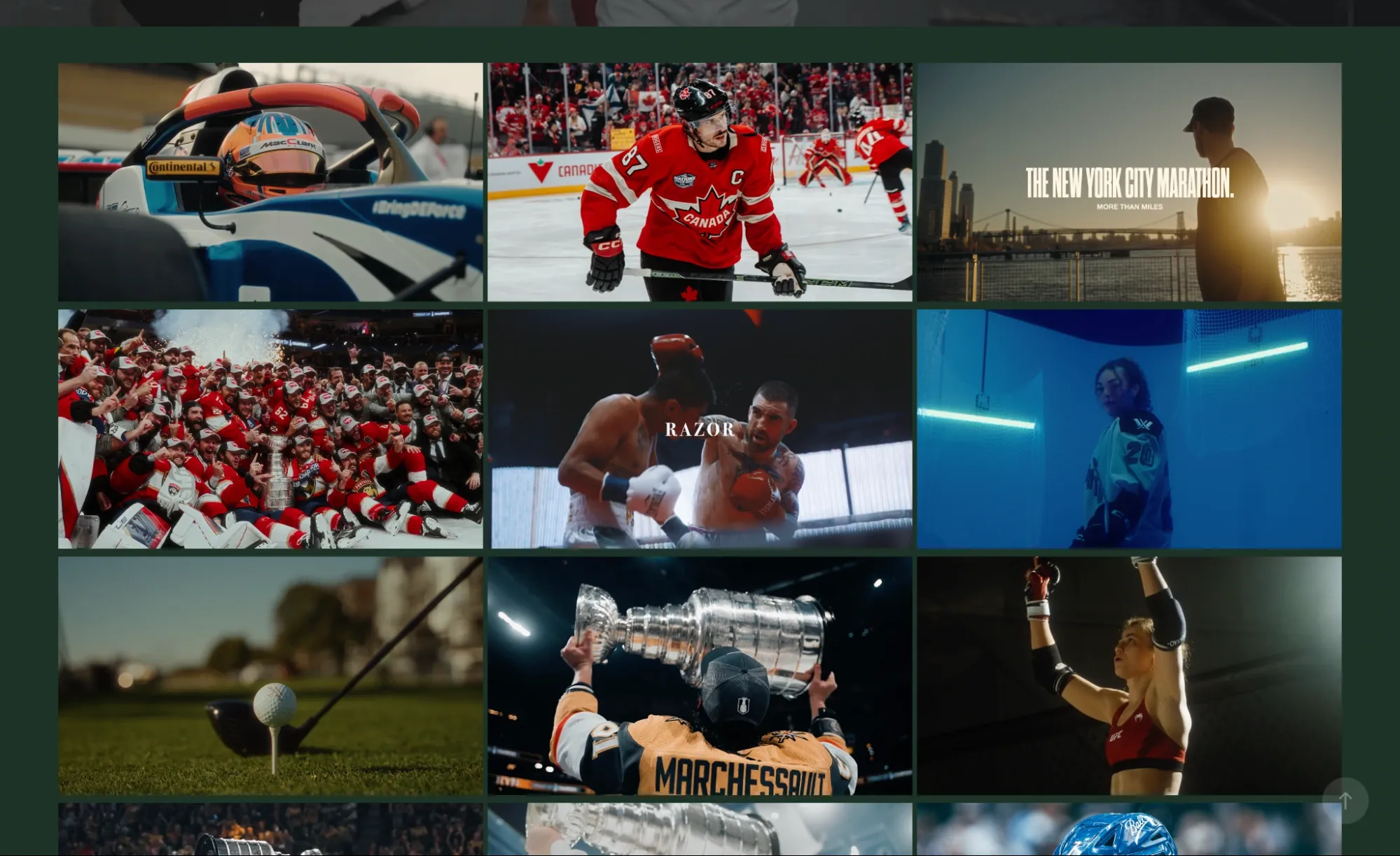 Juan Morales' sports videography portfolio and work samples